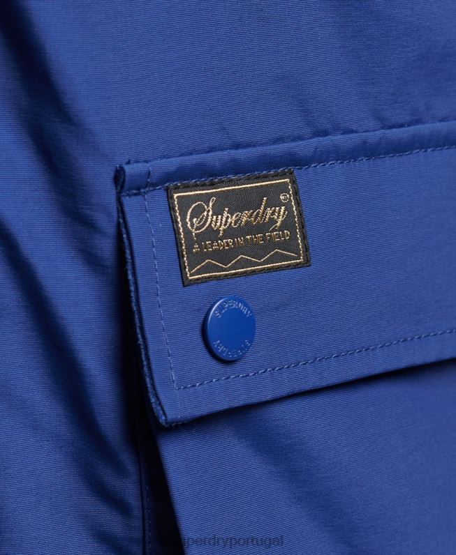 jaqueta parka acolchoada montanha homens marinha roupas Superdry 2208H4480