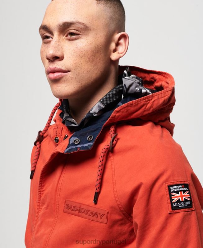 jaqueta parka aviador rookie homens laranja roupas Superdry 2208H1202