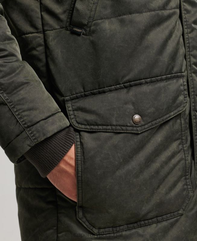 jaqueta parka chinook homens caqui roupas Superdry 2208H4479