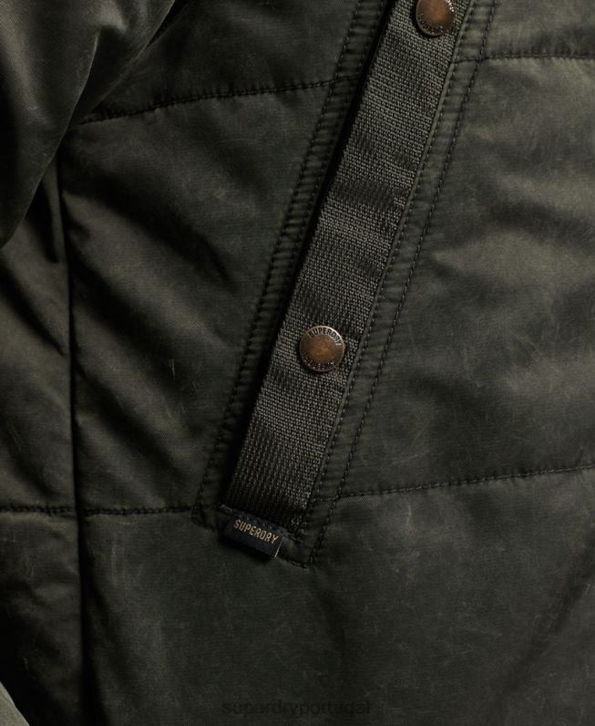 jaqueta parka chinook homens caqui roupas Superdry 2208H4479
