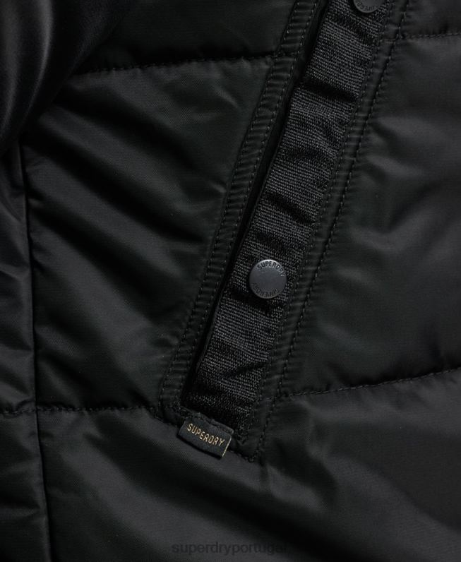 jaqueta parka chinook homens cinza escuro roupas Superdry 2208H4447