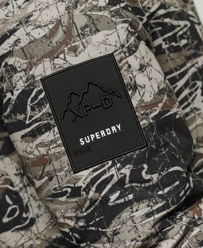 jaqueta parka everest com capuz de pele sintética homens verde roupas Superdry 2208H4547