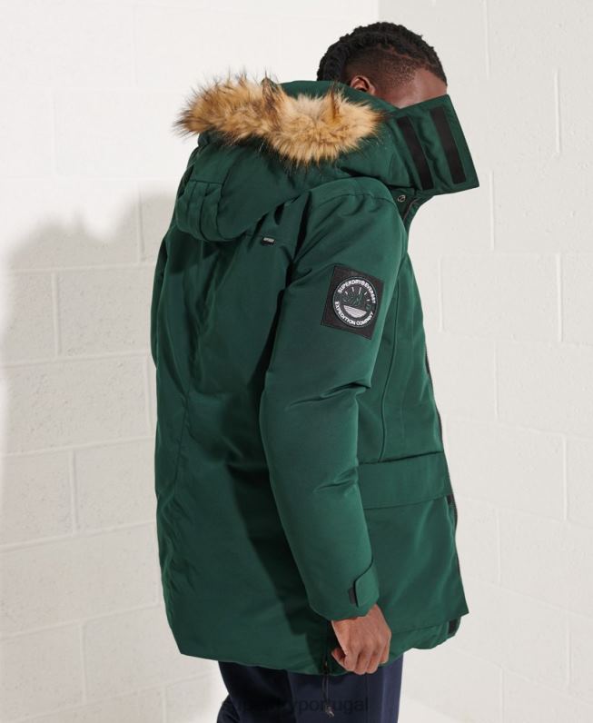 jaqueta parka everest homens verde roupas Superdry 2208H4588