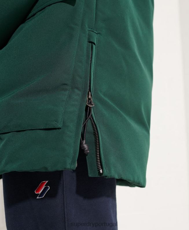 jaqueta parka everest homens verde roupas Superdry 2208H4588