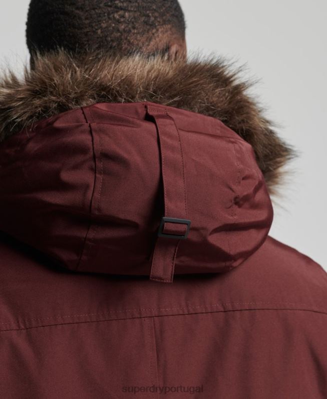 jaqueta parka rookie homens roxo roupas Superdry 2208H1185