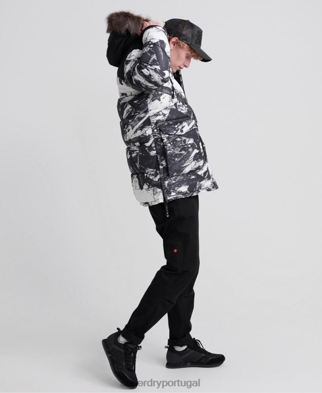 jaqueta parka sd explorer homens cinza roupas Superdry 2208H4717