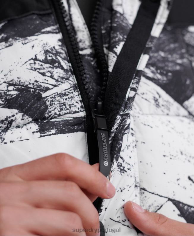 jaqueta parka sd explorer homens cinza roupas Superdry 2208H4717