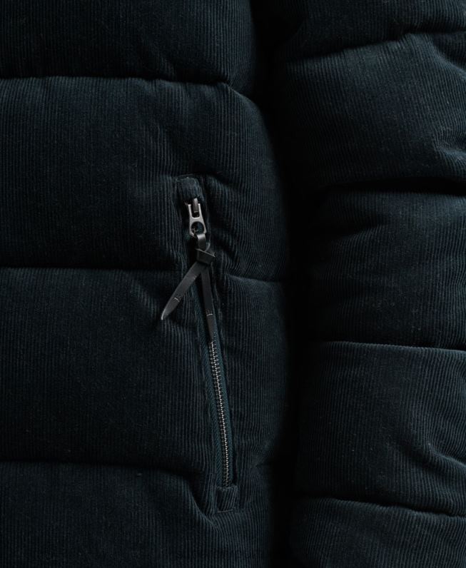 jaqueta puffer de cordão retrô vintage homens marinha roupas Superdry 2208H4698