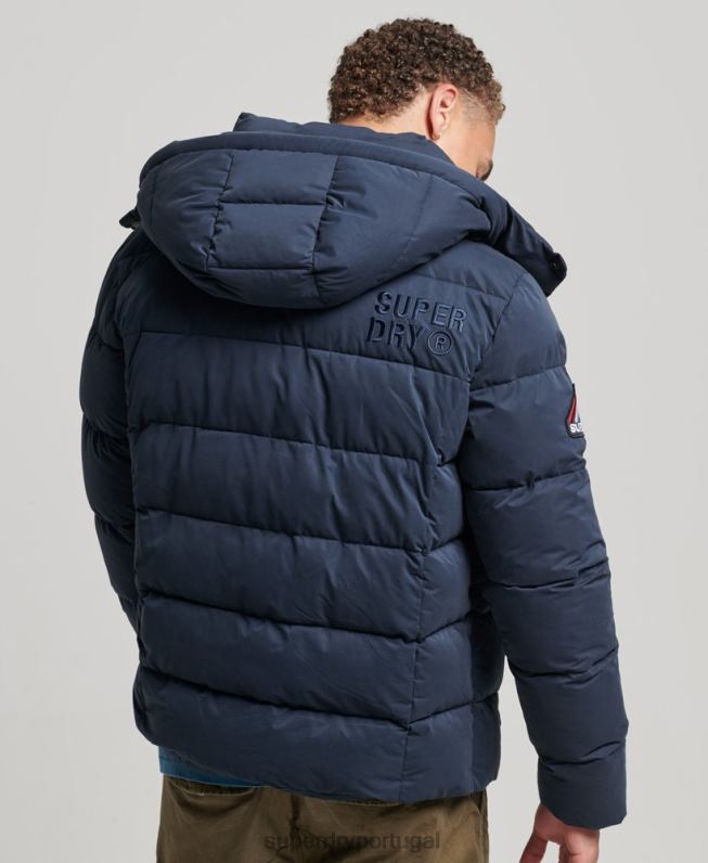 jaqueta puffer montanha de microfibra homens marinha roupas Superdry 2208H1045