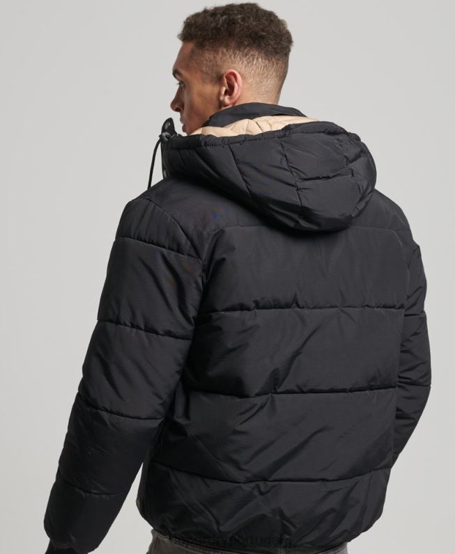jaqueta puffer montanha homens azul escuro roupas Superdry 2208H4533