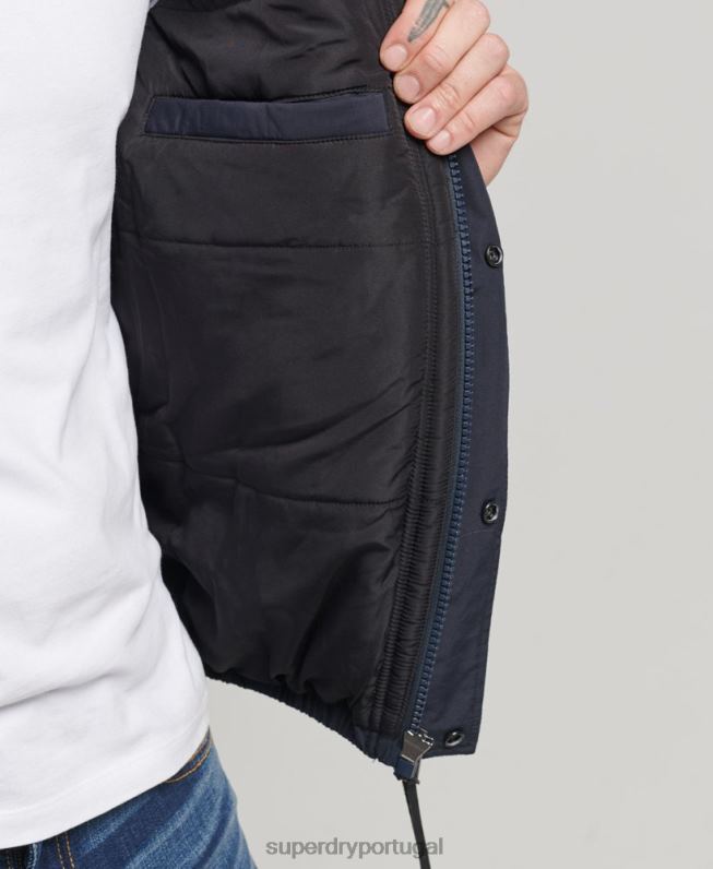 jaqueta puffer montanha homens marinha roupas Superdry 2208H4559