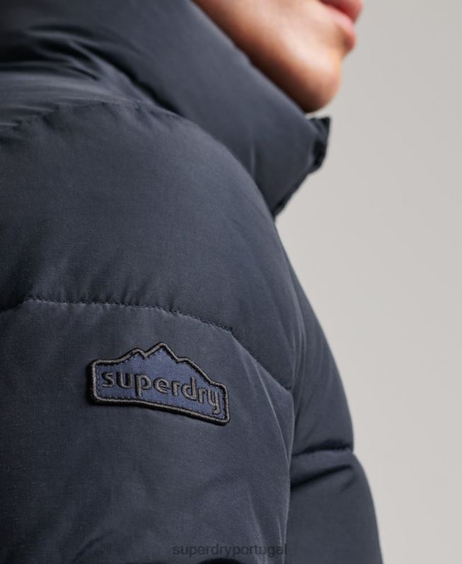 jaqueta puffer retrô homens marinha roupas Superdry 2208H4561