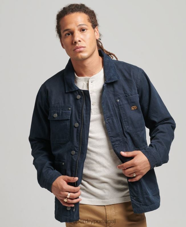 jaqueta rancho vintage homens marinha roupas Superdry 2208H4440