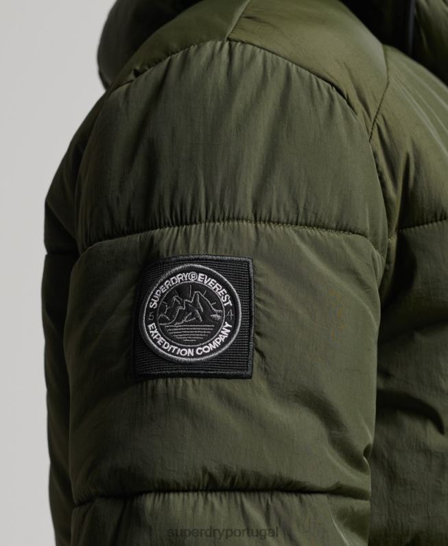 jaqueta recreativa de montanha homens caqui roupas Superdry 2208H4521