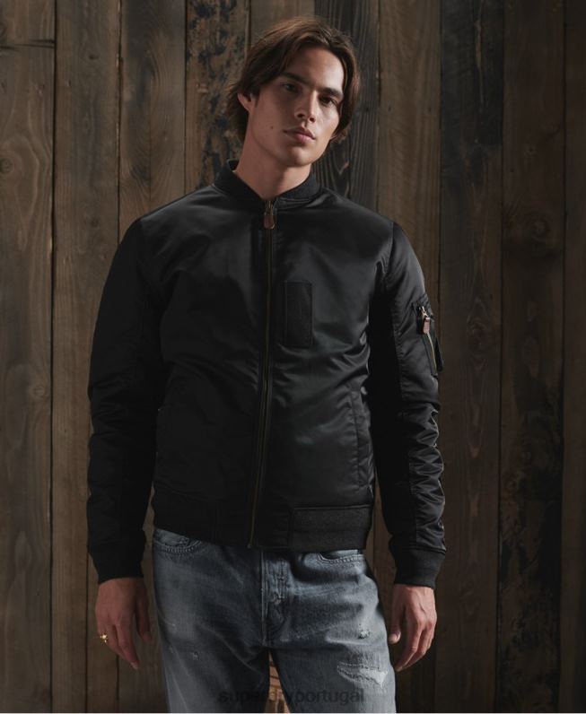 jaqueta reversível seca edição limitada homens preto roupas Superdry 2208H4770