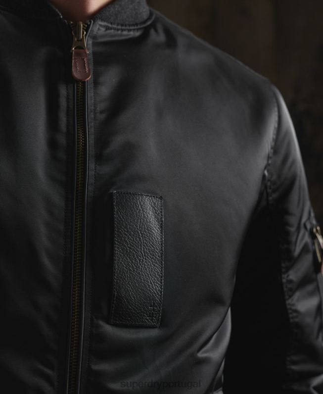 jaqueta reversível seca edição limitada homens preto roupas Superdry 2208H4770
