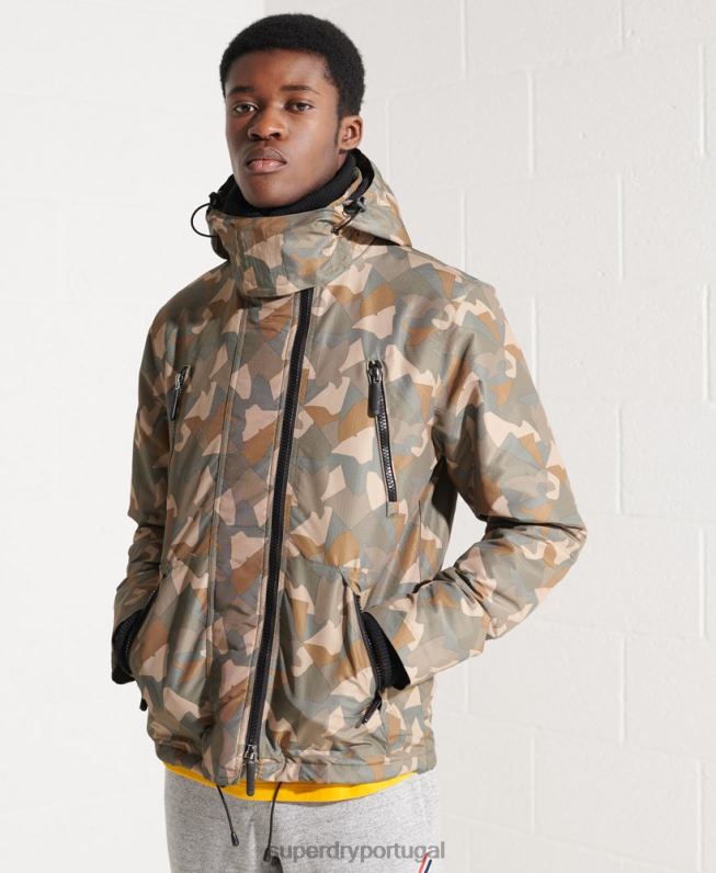 jaqueta sd-wind yachter homens verde roupas Superdry 2208H4669