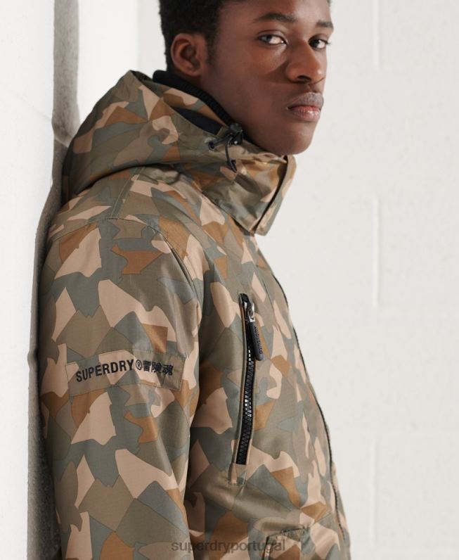 jaqueta sd-wind yachter homens verde roupas Superdry 2208H4669