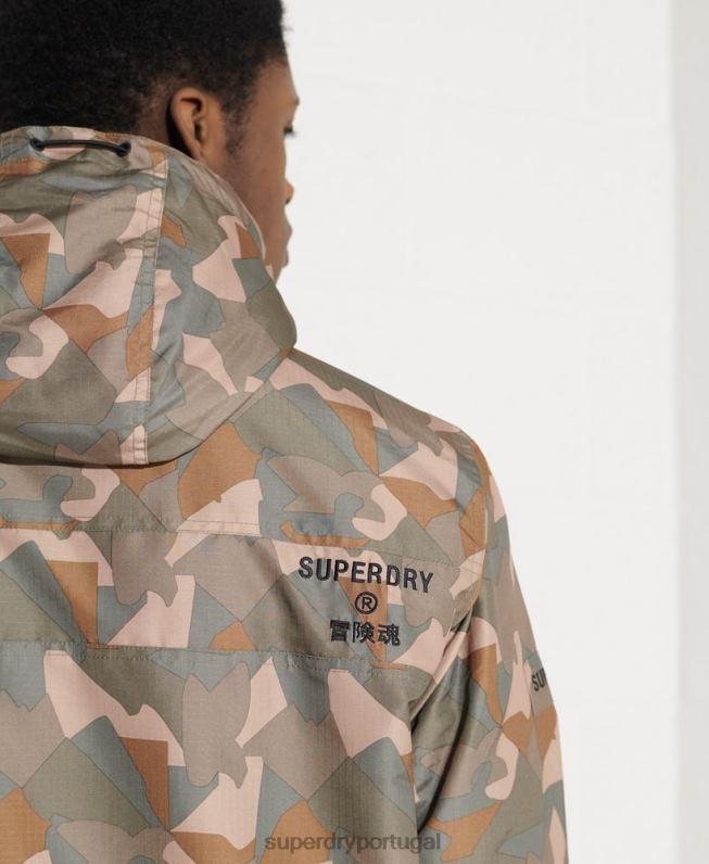 jaqueta sd-wind yachter homens verde roupas Superdry 2208H4669