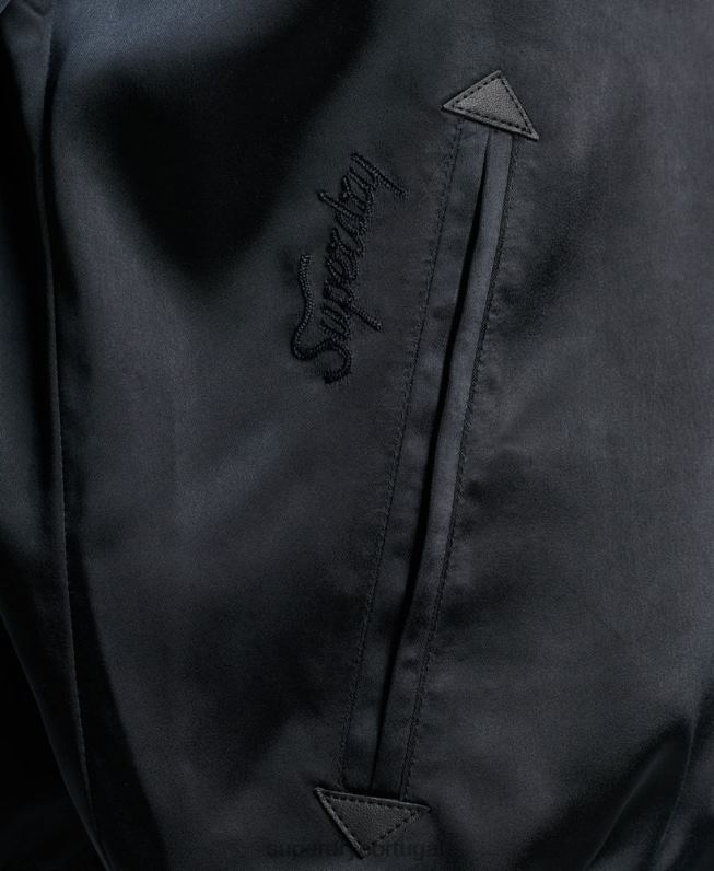 jaqueta sukajan homens preto roupas Superdry 2208H935