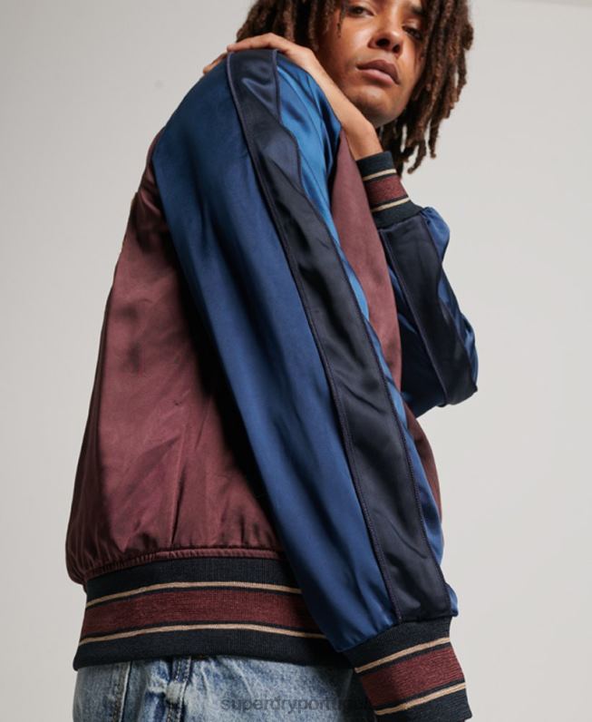 jaqueta sukajan homens vermelho roupas Superdry 2208H934