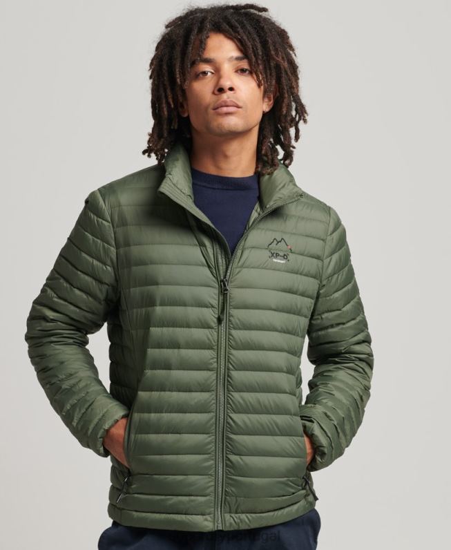 jaqueta tech core homens caqui roupas Superdry 2208H4504