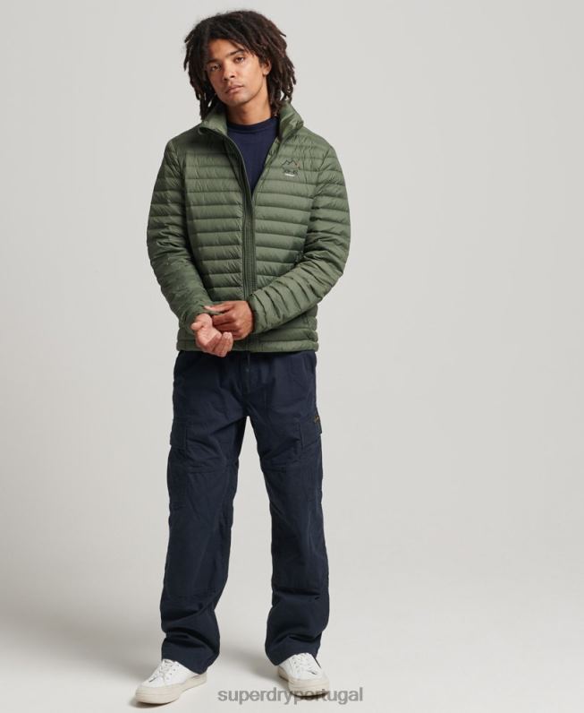 jaqueta tech core homens caqui roupas Superdry 2208H4504