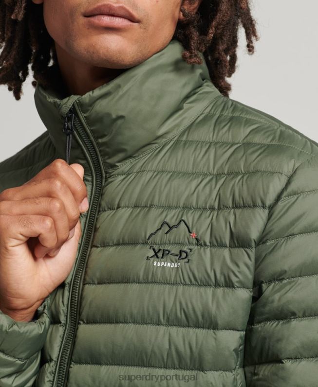 jaqueta tech core homens caqui roupas Superdry 2208H4504