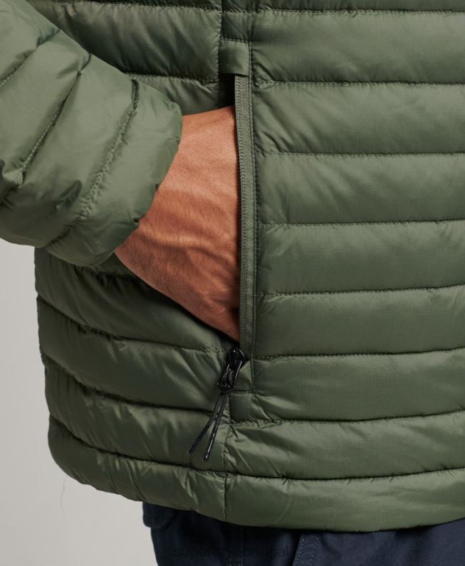 jaqueta tech core homens caqui roupas Superdry 2208H4504