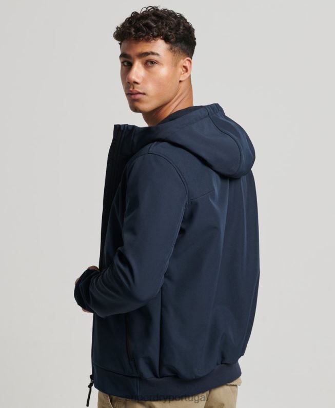 jaqueta trekker code tech rib homens marinha roupas Superdry 2208H1139