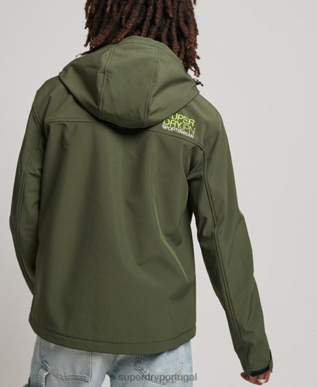 jaqueta trekker homens caqui roupas Superdry 2208H1063