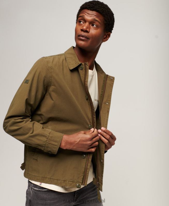jaqueta vintage homens caqui roupas Superdry 2208H26