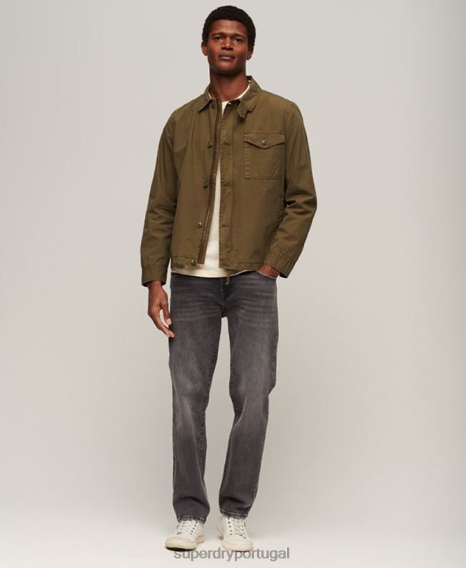 jaqueta vintage homens caqui roupas Superdry 2208H26