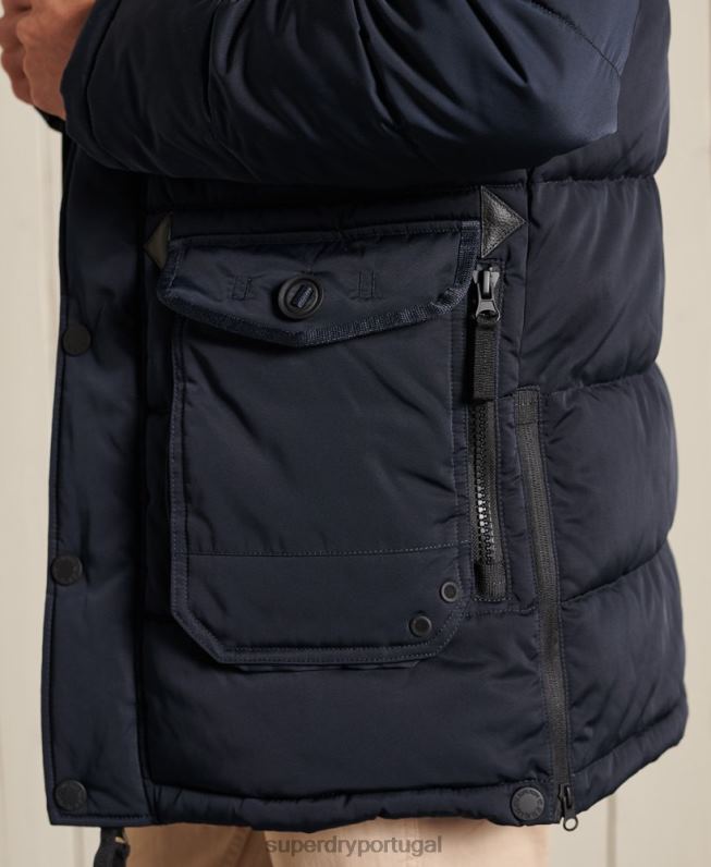 parca chinook homens marinha roupas Superdry 2208H4618