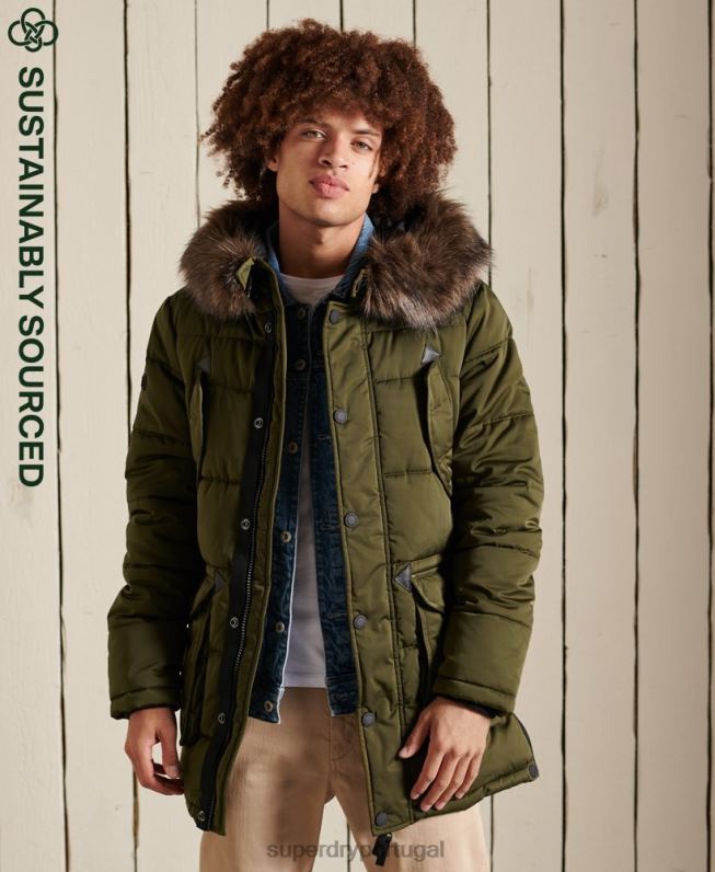 parca chinook homens verde roupas Superdry 2208H4538