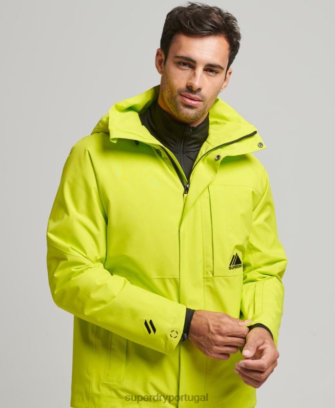 ultra jaqueta de neve homens amarelo roupas Superdry 2208H977