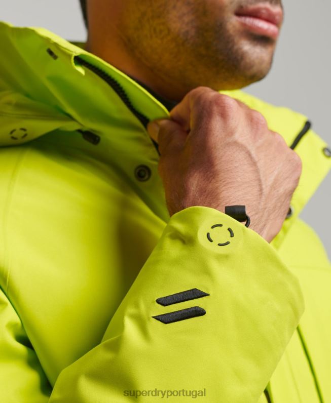 ultra jaqueta de neve homens amarelo roupas Superdry 2208H977