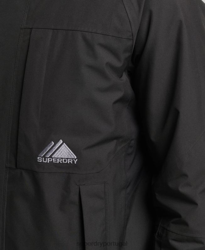 ultra jaqueta de neve homens preto roupas Superdry 2208H976