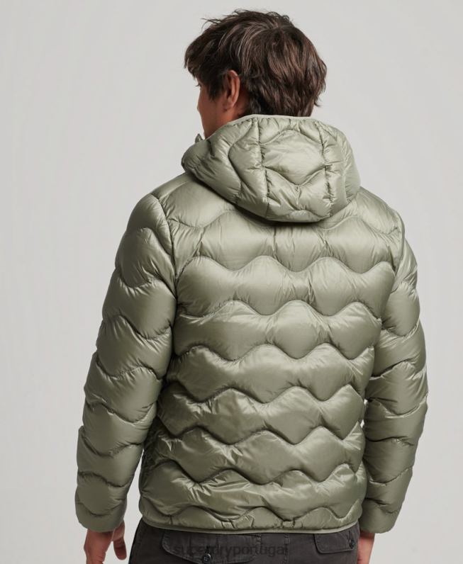 xpd jaqueta acolchoada homens caqui roupas Superdry 2208H4468