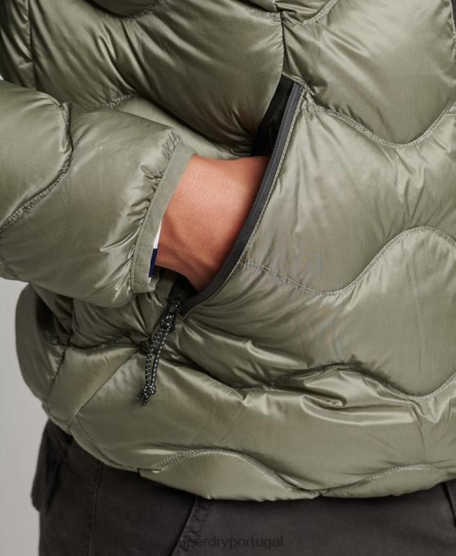 xpd jaqueta acolchoada homens caqui roupas Superdry 2208H4468