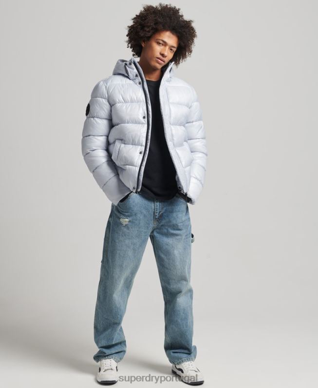 xpd jaqueta luxuosa esportiva homens azul claro roupas Superdry 2208H4579