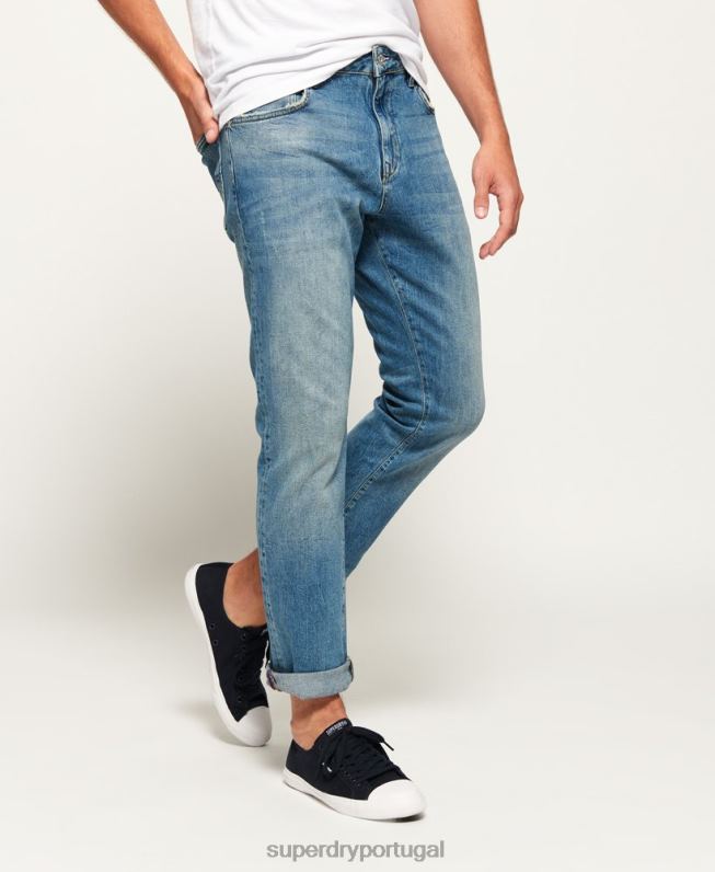 daman jeans reto homens jeans roupas Superdry 2208H1234
