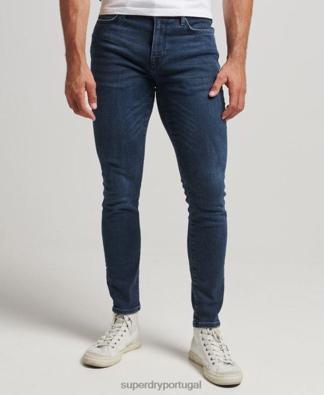 jeans skinny vintage homens azul escuro roupas Superdry 2208H1206