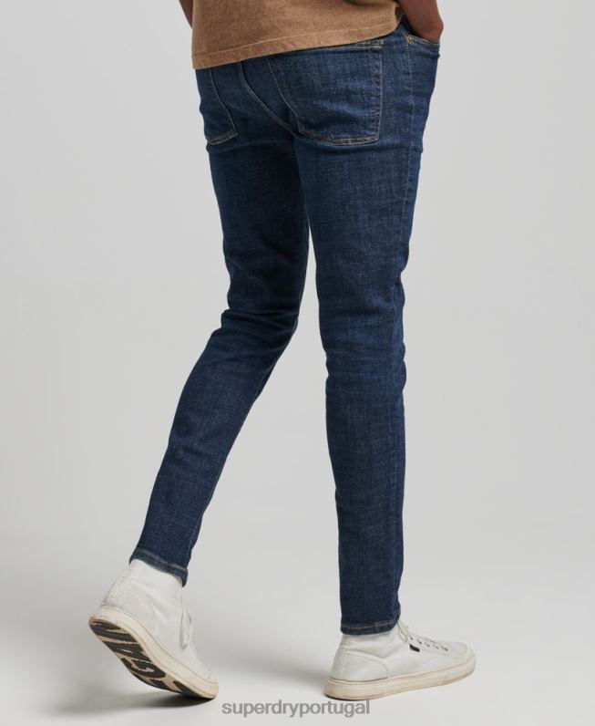 jeans skinny vintage homens azul roupas Superdry 2208H1216