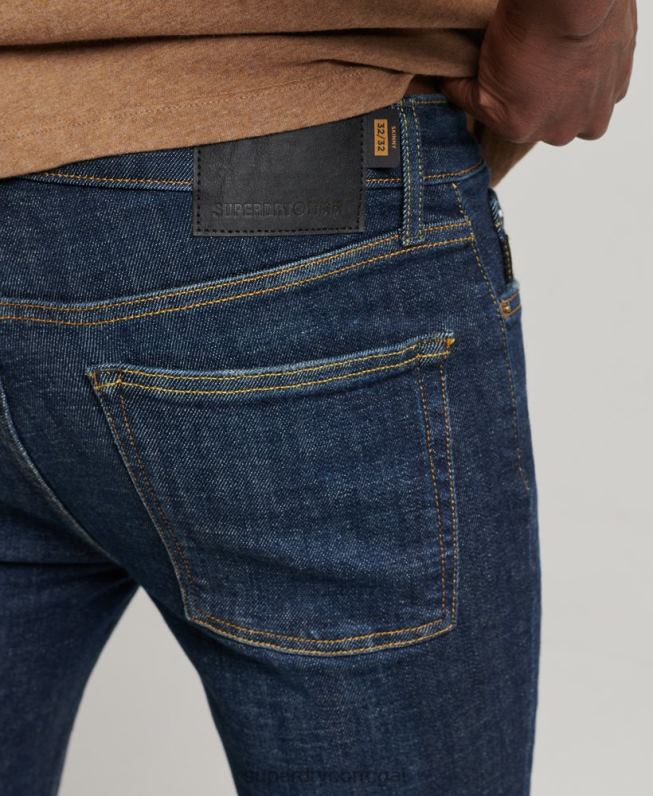 jeans skinny vintage homens azul roupas Superdry 2208H1216