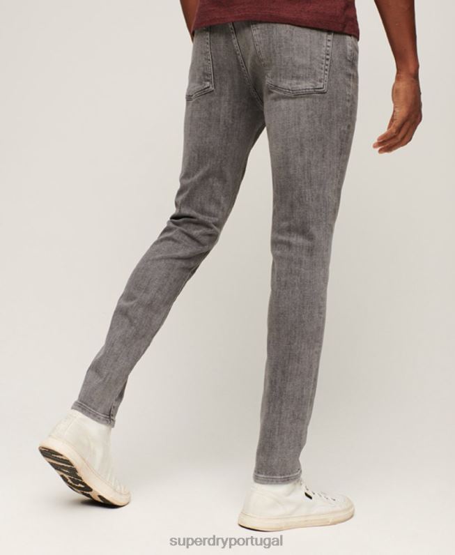 jeans skinny vintage homens cinza roupas Superdry 2208H1213