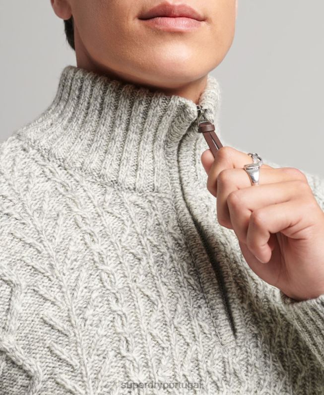 jacob henley jumper homens cinza roupas Superdry 2208H5249