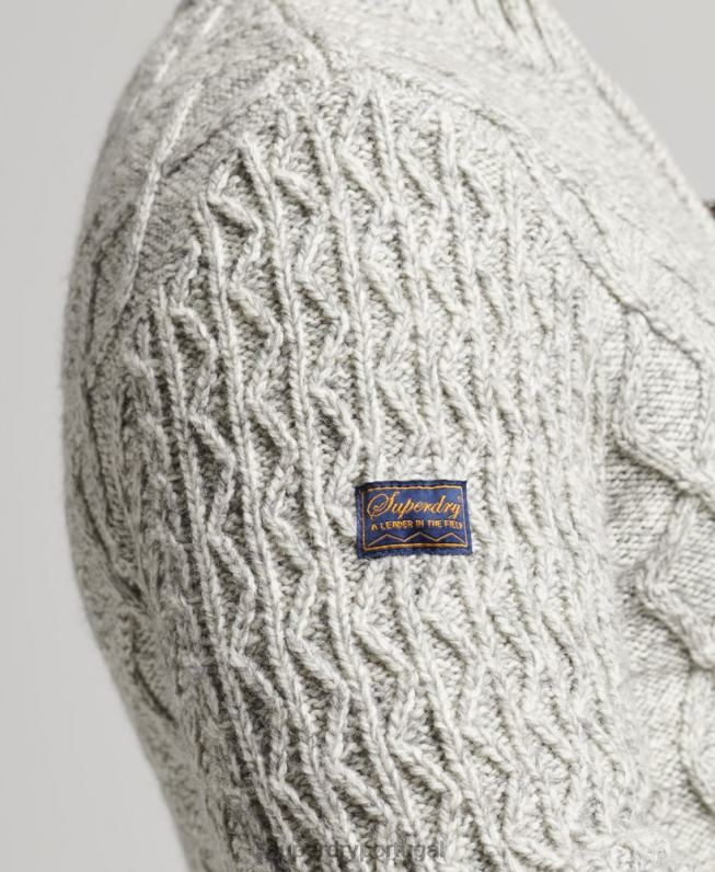 jacob henley jumper homens cinza roupas Superdry 2208H5249