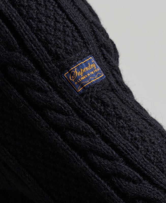 jacob henley jumper homens marinha roupas Superdry 2208H5268