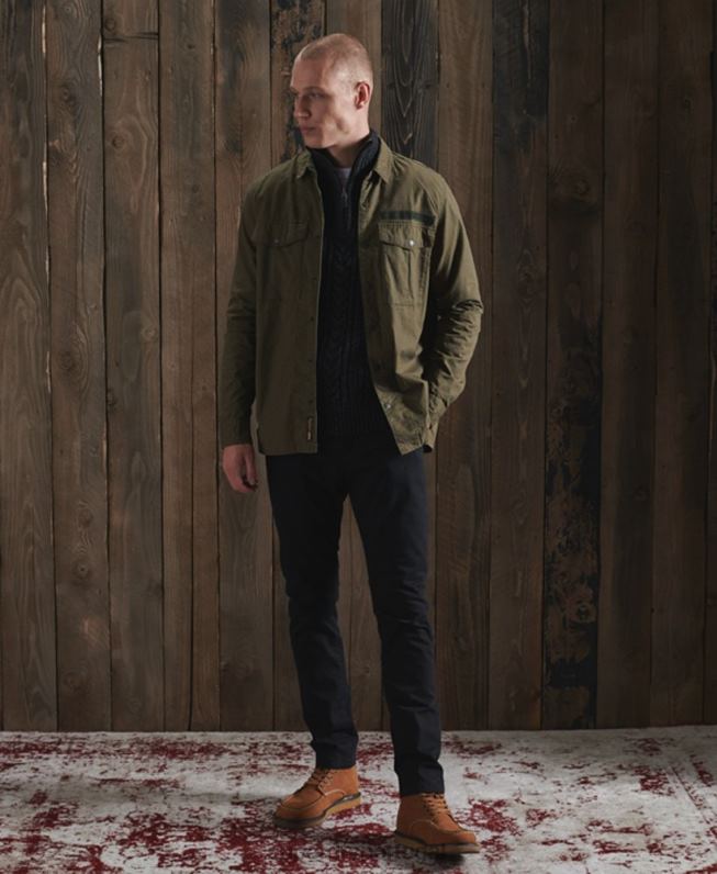 jacob henley jumper homens preto roupas Superdry 2208H1350